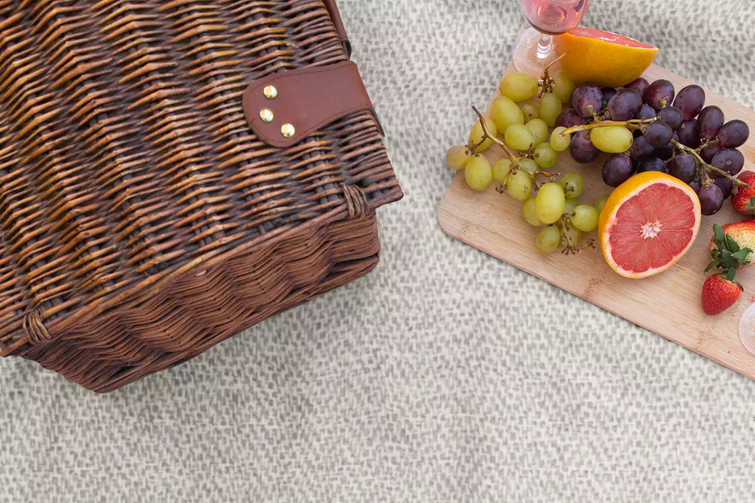 rustic picnic blanket